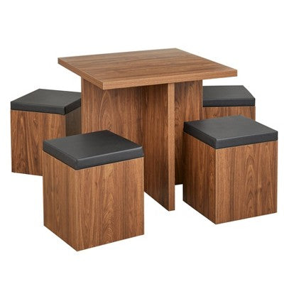 5pc Howard Dining Set With Storage Ottoman - Buylateral
