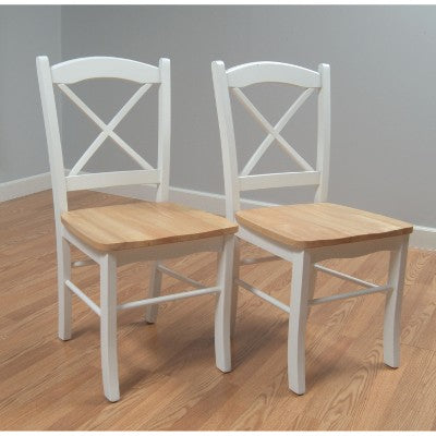 Set Of 2 Tiffany Cross Back Chairs - Buylateral