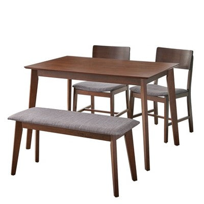 4pc Celeste Dining Set With Bench - Buylateral