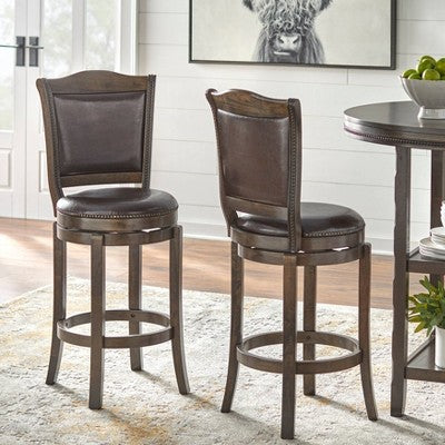 42" 5pc Adam Round Pub Dining Set Brown - Buylateral