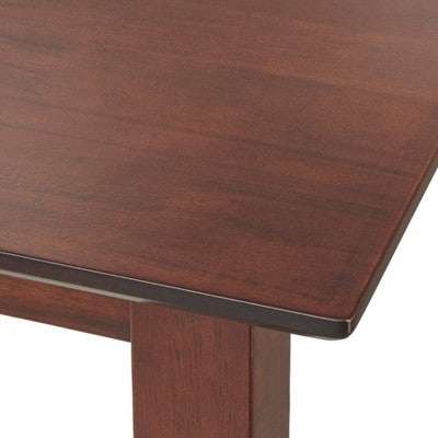 3pc Newark Parson Dining Set Walnut/Red - Buylateral