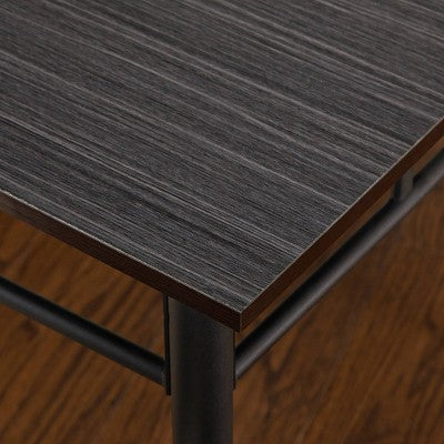 5pc Liv Rectangular Dining Set Black/Gray - Buylateral
