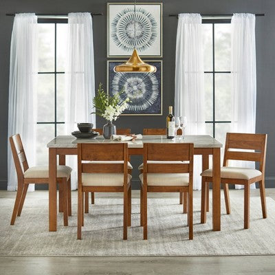 63" Edina Dining Table Walnut - Buylateral