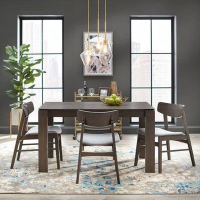 5pc Gogi Dining Table Gray - Buylateral