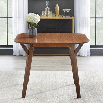3pc Vance Dining Set Walnut/Black - Buylateral