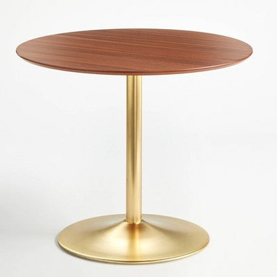 Hillboro Round Dining Table Metal Base - Buylateral