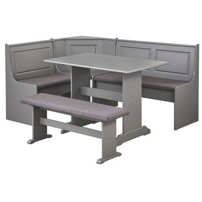 3pc Polly Upholstered Nook Dining Set - Buylateral