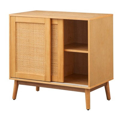  Rosen Rattan Sliding Door Buffet Natural - Buylateral