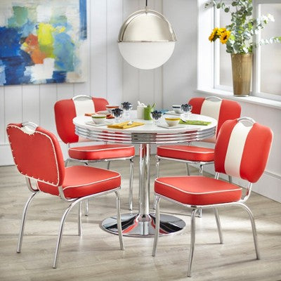 Raleigh Retro Dining Table White - Buylateral