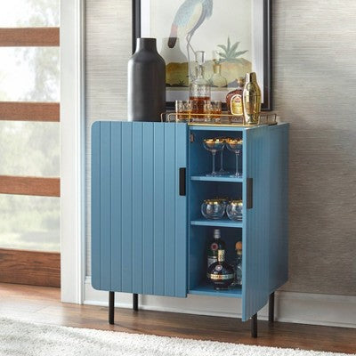  Fulton 2 Door Channel Front Buffet Blue - Buylateral