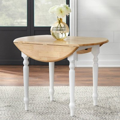  3pc Virginia Dining Set Wood/White - Buylateral