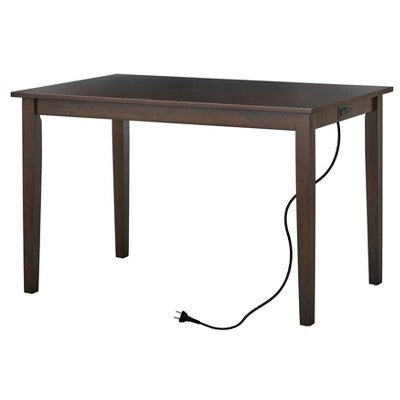  Ruston Rectangular Dining Table With USB Port - Buylateral