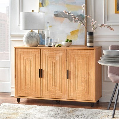  Messina 3 Door Buffet Natural Pine - Buylateral