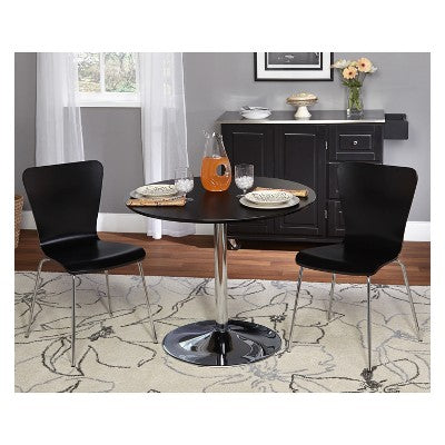  3pc Hillboro Dining Set Black - Buylateral