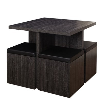  5pc Howard Dining Set With Storage Ottoman - Buylateral