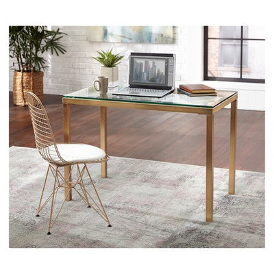  Manhattan Desk Gold - Buylateral