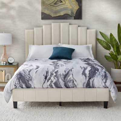  Piano Velvet Upholstered Bed - Buylateral