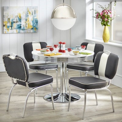 Raleigh Retro Dining Table White - Buylateral