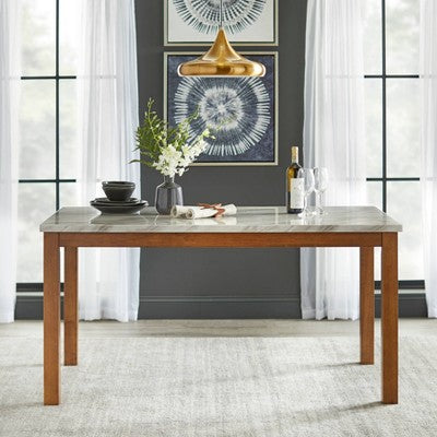  63" Edina Dining Table Walnut - Buylateral