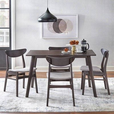  5pc Parlin Dining Set Walnut - Buylateral