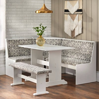  3pc Lacey Upholstered Nook Set - Buylateral
