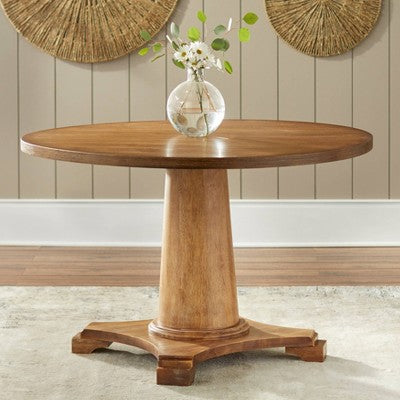  5Pc Atwood Round Dining Set Driftwood - Buylateral
