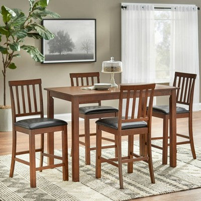  Set Of 2 24" Georgetown Counter Height Barstools Espresso - Buylateral