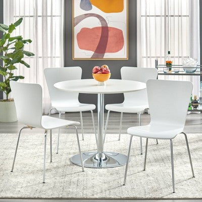  Hillboro Round Dining Table Metal Base - Buylateral