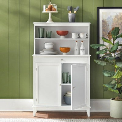  Farmhouse Buffet And Hutch White - Buylateral
