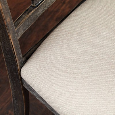  Set Of 2 Burntwood Dining Chair Wood/Gray - TMS