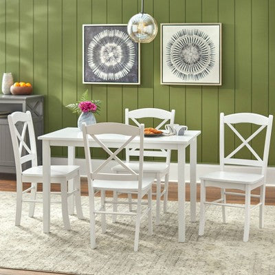  Set Of 2 Tiffany Cross Back Chairs - Buylateral
