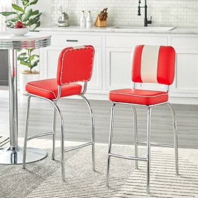  3pc Raleigh Retro Bar Height Pub Dining Set - Buylateral