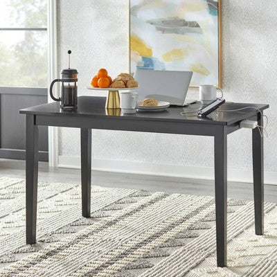  Ruston Rectangular Dining Table With USB Port - Buylateral