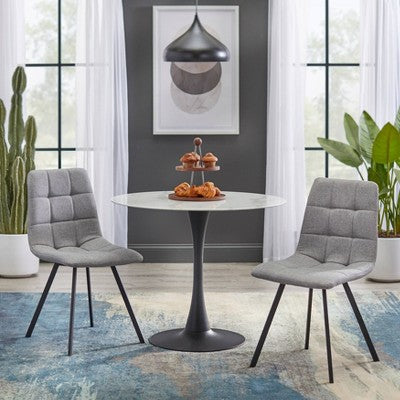  36" Rho Round Dining Table White - Buylateral