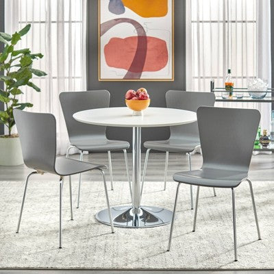  Set Of 2 Pisa Modern Bentwood Dining Chairs - Buylateral