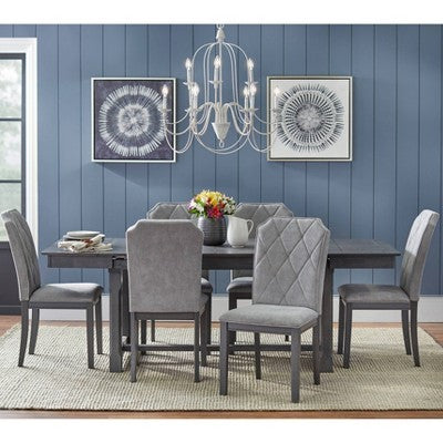  Set Of 2 Riga Chairs Gray - Buylateral