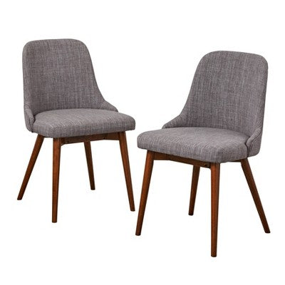  Set Of 2 Saville Dining Chairs Gray - Buylateral