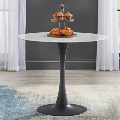  36" Rho Round Dining Table White - Buylateral