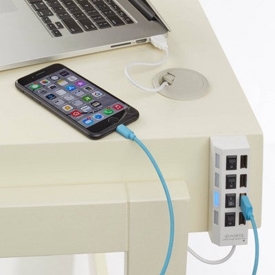  Parsons Writing Desk With Drawer And USB Port - Buylateral
