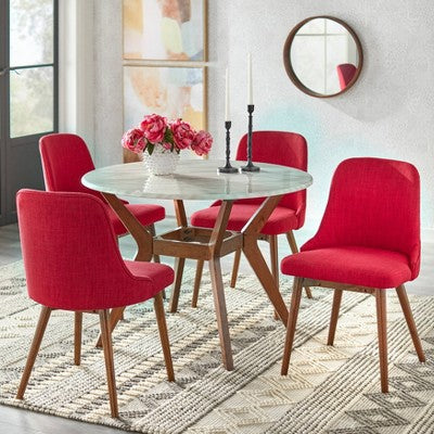  5pc Saville Dining Set Red - Buylateral