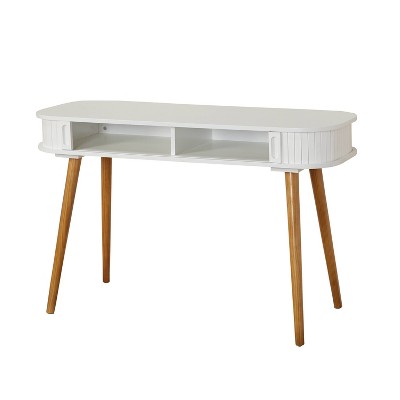  Edie Desk - White/Walnut - Buylateral