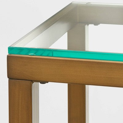  Manhattan Console Table Gold - Buylateral