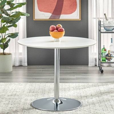  Hillboro Round Dining Table Metal Base - Buylateral