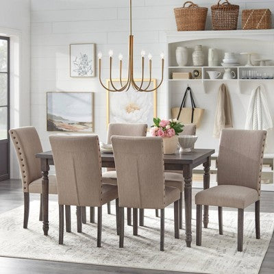  Set Of 2 Burntwood Dining Chairs Weathered Gray - Buylateral