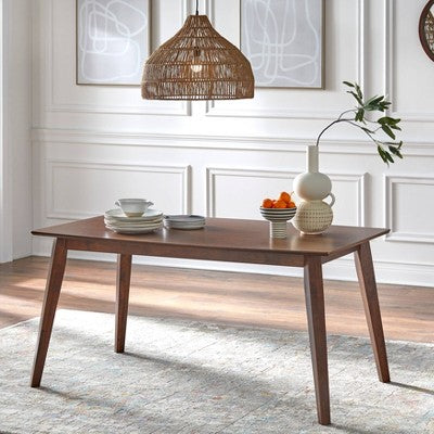  60" Bernard Mid-Century Dining Table Walnut - Buylateral