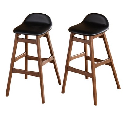  Set Of 2 30" Mid-Century Modern Barstools - Buylateral