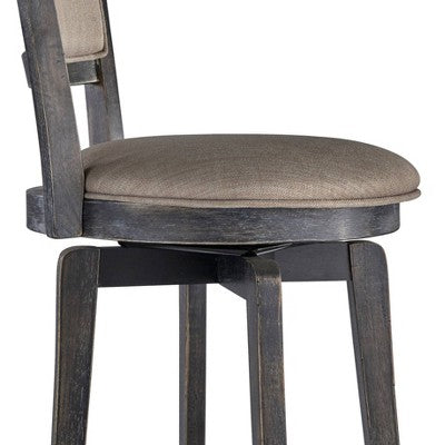  French Country Swivel Counter Height Barstool - Buylateral