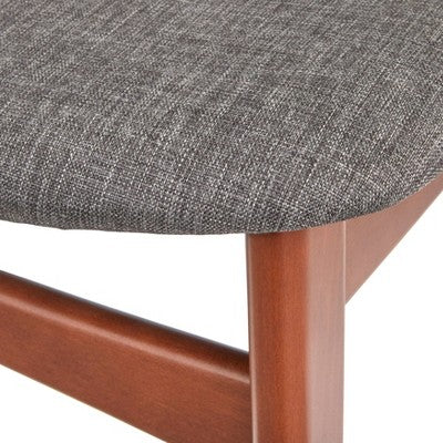  Set Of 2 Tania Dining Chair Dark Gray - Buylateral