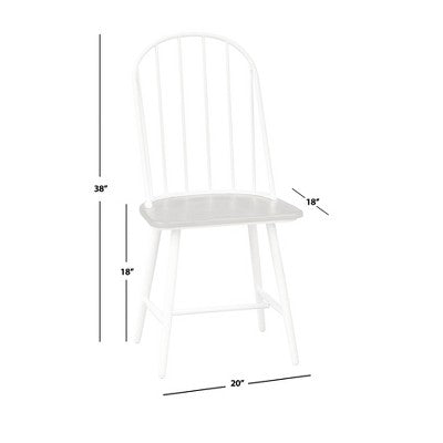  Set Of 2 Milo Windsor Metal With Wood Seat Dining Chairs - Buylateral