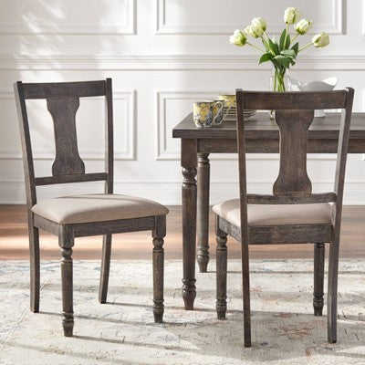  5pc Burntwood Dining Set Gray - Buylateral